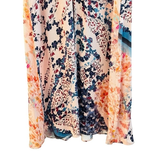 SOFT SURROUNDINGS Silky Floral Button Down Maxi Shirt Dress Size XL NEW - Picture 9 of 11